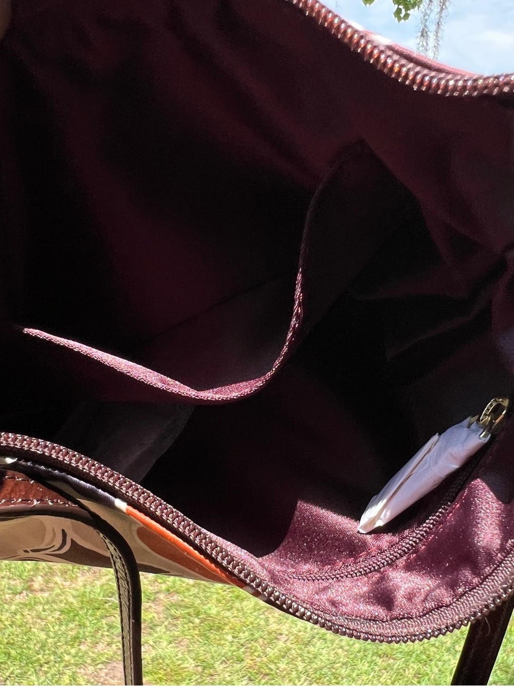 Coach Swingpack Ashley Scarf Signature Brown Leather Crossbody Shoulder Bag NEW - Picture 7 of 12